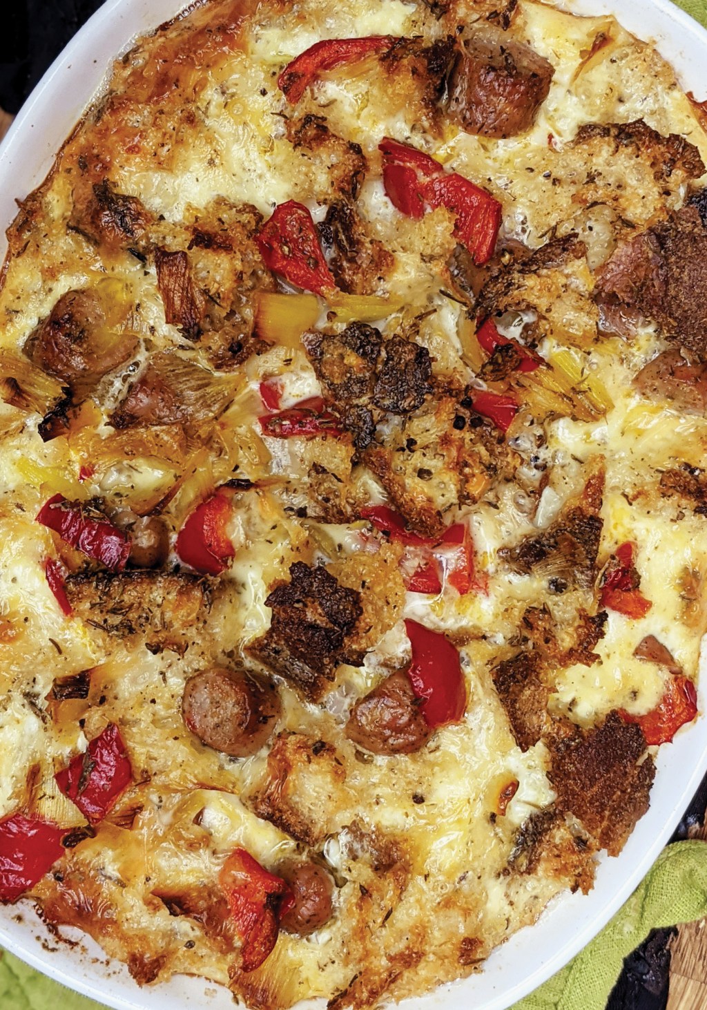 Sausage Bread Pudding